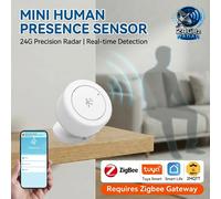 Détecteur de présence humaine Zigbee 24G MmWave, mini-radar pour maison intelligente Tuya, Smart Life, Z2M, capteur de mouvement PIR, nécessite une passerelle TYPE2 For TUYA