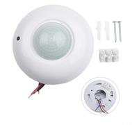 Détecteur de présence PIR pour installation au plafond avec angle de détection de 360 degrés et prise en charge de la tension d'entrée AC standard (220 ~ 240 V)