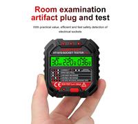 Détecteur de prise de courant numérique HT106/HT107, testeurs de prise de Test de tension, prise US/UK/EU, terre zéro ligne, contrôle de Phase, testeur RCD NCV HT107E