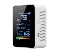 Détecteur De Qualité d'air - Analyseur Intelligent - Moniteur Portable avec Affichage Clair pour Détection CO2 dans Chambre Maison Et Tentes De Culture