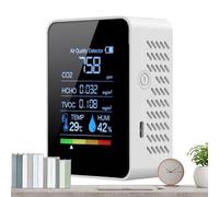 Détecteur De Qualité d'air Intérieur - Détecteur d'air Portable - Moniteur Portable Précis à Affichage Clair pour Sécurité Détection Tentes de Culture Chambre Dioxyde de Carbone