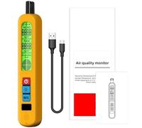 Détecteur de qualité de l'air, Alarme Automatique, formaldéhyde, écran LCD Portable, Rechargeable