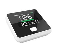 Détecteur de qualité de l'air : analyseur d'air intérieur avec capteur CO2 PM2.5, testeur de pollution intelligent | Dispositif de test portable, outil numérique en temps réel, ferrmien