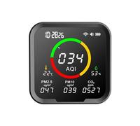 Détecteur de qualité de l'air, Détecteur de qualité de l'air multifonction, capteur de température et d'humidité, moniteur de gaz de dioxyde de carbone PM10, PM2.5