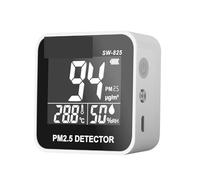 Détecteur de qualité de l'air, Détecteur numérique PM2.5 SW-825 0-500ug/m³, Mini capteur Portable PM 2 5, moniteur de qualité de l'air, compteur de température et d'humidité