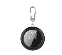 Détecteur de qualité de l'air, Moniteur de dioxyde de carbone de la qualité de l'air + alarme avec testeur de CO2 400-5000 PPM-NDIR (noir)(Zwart)