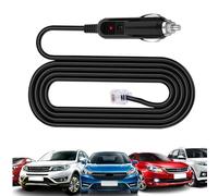 Détecteur De Radar - ABS | Câble d'alimentation | Accessoire De Remplacement De Cordon d'alimentation Droit pour Radar, Installation De Dispositif De Détection De Voiture, Connexion Facile, Électro