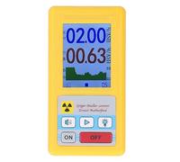 Détecteur de Radiation Nucléaire Portable, Compteur Geiger Jaune, ABS Léger et Durable - Haute Précision, Interface Simple, Usage Domestique et Extérieur (Jaune)
