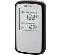 Détecteur de radon - Airthings - Canary - Noir - Batterie - Avertissement visuel