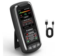 Détecteur de Radon LifeBasis, Moniteur de Radon Rechargeable avec Écran TFT Couleur et Alarmes, Surveillance à Court et Long Terme, Stockage des Données 504 Jours, Première Mesure en 6 Heures