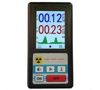 Détecteur de Rayonnement Compteur Geiger, Dosimètre de Rayonnement X Personnel, Moniteur Portable de Rayonnement Nucléaire en Temps Réel avec Écran Lcd (50Kev-1.5Mev), JZRRSLUHK, noir,
