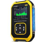 Détecteur De Rayonnement Nucléaire Avec Compteur Geiger Dosimètre De Rayonnement Avec Affichage LCD Portable Manuel Bêta Gamme De Rayons X Moniteur De Rayonnement Rechargeable Compteur Avec 5 Unités