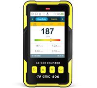 Détecteur de rayonnement nucléaire GQ GMC-800 - Compteur Geiger - Design américain - Produit standard national américain - Affichage LCD - 5 types d'alarme, dosimètre, économie d'énergie
