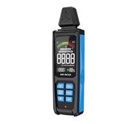 Détecteur de rayonnement numérique rechargeable pour champs RF EF EMF avec détection 5 en 1, surveillance de la température et de l'humidité, écran couleur de 3", chargement de type C, portable pour