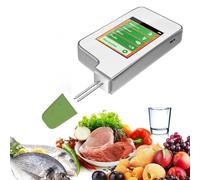 Détecteur de résidus de pesticides 6 en 1 avec fonction Bluetooth - Testeur de nitrate, moniteur de radiations et de qualité d'eau TDS