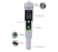 Détecteur de salinité Compteur de Salinité Testeur de Salinité de Type Stylo Numérique pour Piscine Eau Salée Eau de En Stock