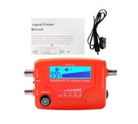 Détecteur de Signal Satellite et TV 2 en 1, mesureur de Force de Signal d'antenne TV Portable, mesureur de Recherche de Signal avec Boussole, Alarme et Buzzer