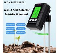 Détecteur de sol 6 en 1, testeur de sol, PH, température, humidité, lumière du soleil, humidité de l'air, nutriments, fertilité, outil de jardinage 6 in 1 Soil Meter