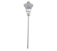 Détecteur de température à résistance Sonde de capteur de température PT100 Tête de borne de thermocouple à filetage 1/2 NPT Large plage de mesure pour le contrôle de la (Tube de protection 200mm)