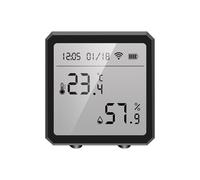 Détecteur de température et d'humidité avec Wi-Fi et Bluetooth, alarmes intelligentes, intégration d'applications et mises à jour personnalisables