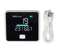 Détecteur de température et d'humidité PM2.5, portable et de haute précision, pour la maison, les voyages, le bureau, la lle de classe, léger et facile à transporter, batterie