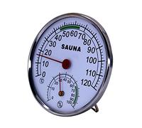 Détecteur de température intérieure et d'humidité - Jauge murale - Analogique - Thermomètre hygromètre - Grand écran pour la maison - Étanche - Montage mural - Thermomètre hygromètre