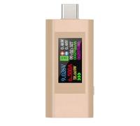 Détecteur de tension et de courant USB C avec mémoire de données 4-30 V 0-5, 1 A Voltmètre Ampèremètre Compteur de puissance pour bricoleur électronique Testeur USB C Testeur de tension Testeur de