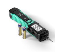 Détecteur de Tension Sans Contact, Stylo Testeur Électrique, Gamme de Tension AC, Testeur de Fils Sous Tension/Hors Tension, Testeur d'ampoules avec Écran LCD Rétro-éclairé, Alarme Sonore