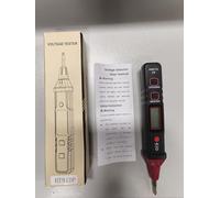 Détecteur de tension Testeur d'électricité Pen 12~300 V AC Détecteur de tension NCV Induction Mesure de séquence de phase avec affichage LCD à lampe de poche (Type 2)