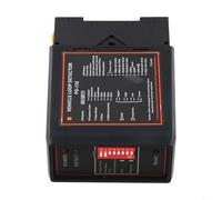 Détecteur de véhicule à boucle inductive DP132 12 V/24 V Capteur monocanal pour contrôle d'accès au stationnement et systèmes automatiques de barrière de porte de portail Noir (24 V)