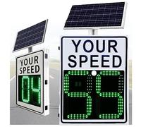 Détecteur De Vitesse, Détecteur De Radar, Radar Solaire, Panneau D'affichage De Vitesse à LED, Signalisation Routière Et Routière, 60 X90 cm, Blanc