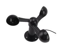 Détecteur de Vitesse du Vent à Trois Tasses, Capteur Anémomètre, Tasse de Vitesse du Vent avec Câble étanche de 8 M, Trou de Montage de 4 Cm, Anti-interférence, Détecteur de