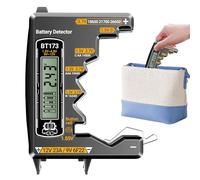 Détecteur de voltaje batería - Probador doméstique précis | Compatible D C AA AAA N 9V botón 3.7V | Ideal para mandos à distance, juguetes, hogar, coche y exterior | Medición segura y rápida