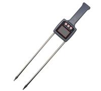 Détecteur d'humidité portable multifonction pour foin et céréales - Mesure haute précision basée sur la résistance, longueur 450 mm, poignée ergonomique antidérapante, alimenté par piles