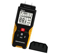 Détecteur d'humidité professionnel pour bois et béton - Outil de mesure précis avec capacité de stockage de données - Outil de mesure ABS