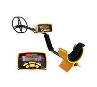 Détecteur d'or et de Fer Souterrain MD6350, traqueur réglable for la Recherche de trésors Utilisation sous-Marine et sur la Plage(Yellow Earphone Bag)