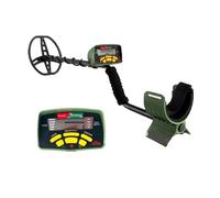 Détecteur d'or et de Fer Souterrain MD6350, traqueur réglable for la Recherche de trésors Utilisation sous-Marine et sur la Plage(No Earphone Backpack)