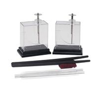 Détecteur électrostatique Électroscope Appareil d'Expérience Physique Générateur électrostatique pour salles de classe et laboratoires Outil de démonstration d'électroscope en feuille d'aluminium