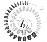 Détecteur Filetage Écrou et Boulon Acier 26PCS 44PCS pour sae et | Marquages Tailles Gravés Pour Identification Rapide Utilisation Mécanique et Éducation Rangement Anneau Compact