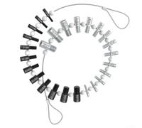 Détecteur Filetage Écrou et Boulon Acier 26PCS 44PCS pour sae et | Marquages Tailles Gravés Pour Identification Rapide Utilisation Mécanique et Éducation Rangement Anneau Compact