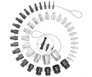 Détecteur Filetage Écrou et Boulon Acier 26PCS 44PCS pour sae et | Marquages Tailles Gravés Pour Identification Rapide Utilisation Mécanique et Éducation Rangement Anneau Compact