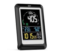 Détecteur Gaz Moniteur De Qualité L'air Multifonctionnel 5 en 1, Détection Temps Réel du Dioxyde Carbone, Capteur Numérique Température Et D'humidité