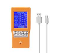 Détecteur HCHO TVOC multifonctionnel à affichage numérique haute précision Analyseur de qualité de l'air avec détection réelle Enregistrement de valeur moyenne évaluation AQI 24 heures pour la maison