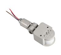 Détecteur Interrupteur LED Extérieure 90~250 V 180 Degrés Infrarouge PIR Motion Sensor Murale Gris