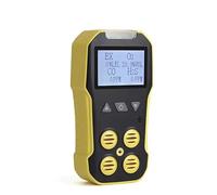 Détecteur Multi-gaz Portable avec alarmes de Vibrations, visuelles et sonores, analyseur de Fuite de gaz Combustible 4 en 1 O2 H2S CO LEL Temps de réponse Court