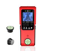 Détecteur mural multifonction en métal avec détecteur de boulons, fils et goujons, profondeur de 60 mm, balayage pour câbles AC, écran LCD, alerte sonore, rouge, alimentation 9 V