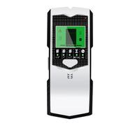 Détecteur mural pour clous en bois, métal et fils AC avec écran LCD HD et jauge d'épaisseur - Outil ABS argenté 68 x 28 x 13 mm