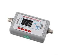Détecteur numérique pour satellite 950-2150 MHz, détecteur de force de signal LCD avec LED et buzzer pour l'alignement de l'antenne antenne antenne FTA, argenté
