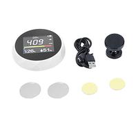 Détecteur Qualité d'Air Multifonction, CO2, Température et Humidité, Charge USB, Montage Mural, Écran Couleur - Alarme Visuelle, Compact et Portable pour Bureau et Maison (Blanche)