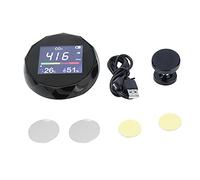 Détecteur Qualité d'Air Multifonction, CO2, Température et Humidité, Charge USB, Montage Mural, Écran Couleur - Alarme Visuelle, Compact et Portable pour Bureau et Maison (Noire)